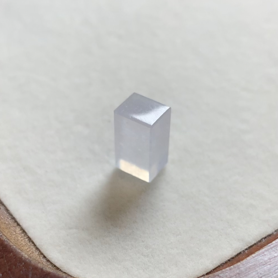 缅甸天然翡翠a货 白钢方形可镶嵌戒指搭配手串吊坠等等等