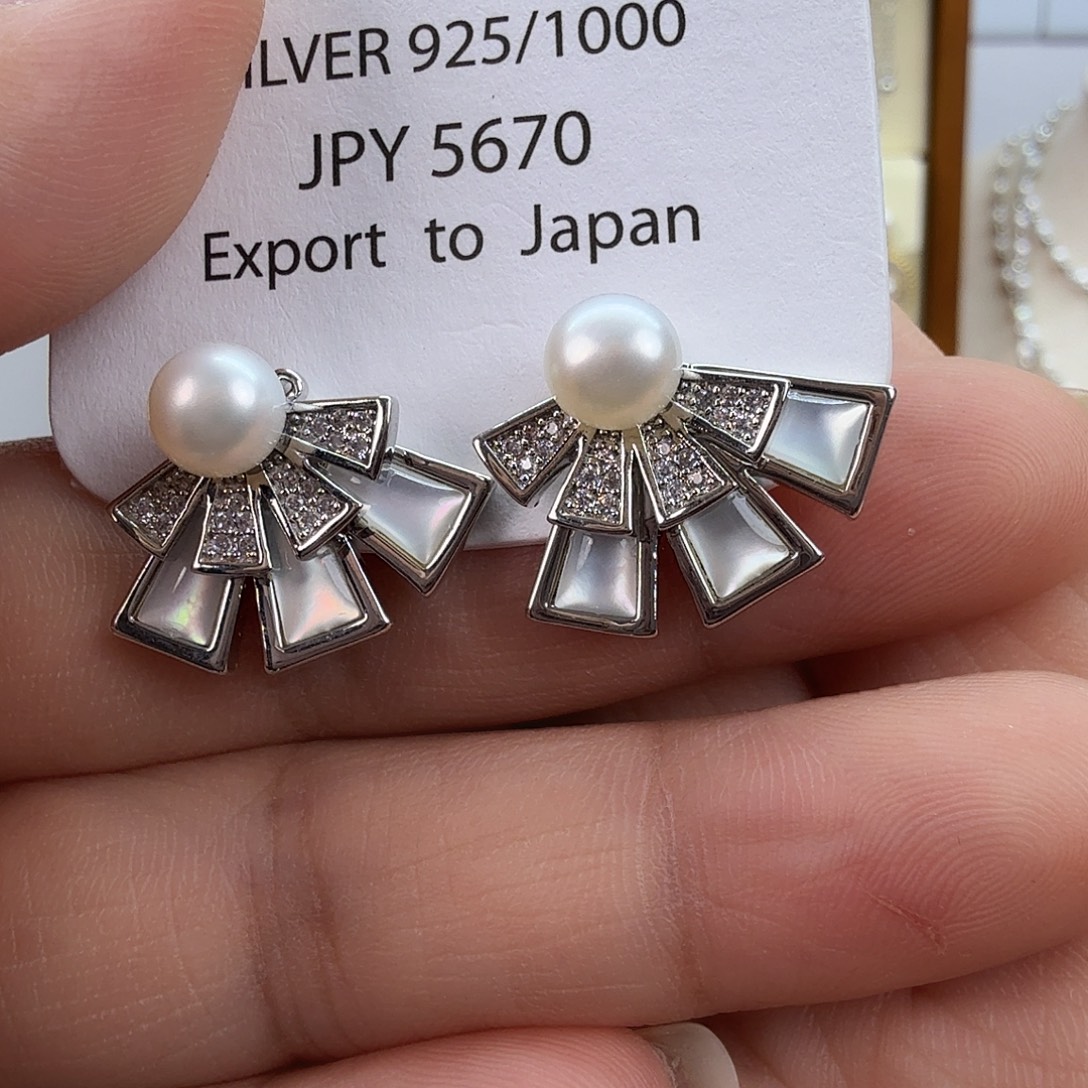 耳饰未镶嵌淡水珍珠