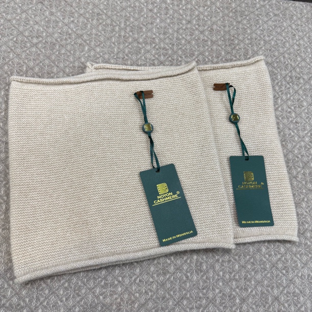 蒙古国cashmere脖套纯山羊绒纯色冬季百搭柔软护颈围脖