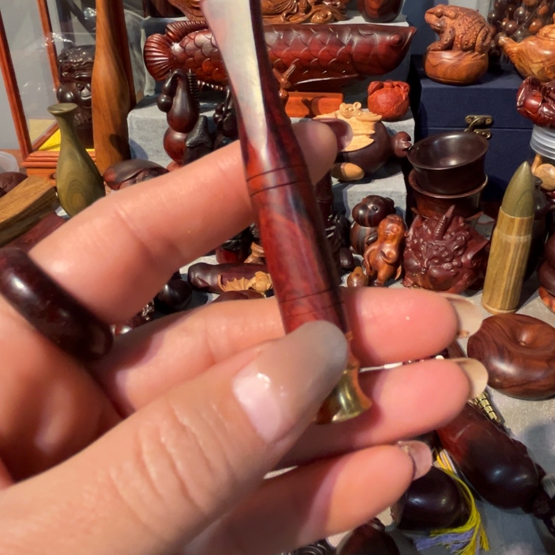 微凹黄檀（南美大红酸枝）烟嘴