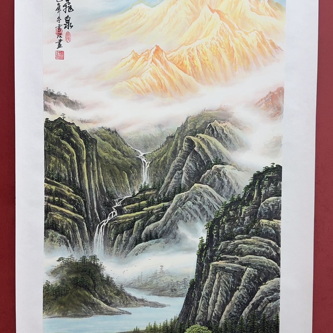 国画国画作品三尺
