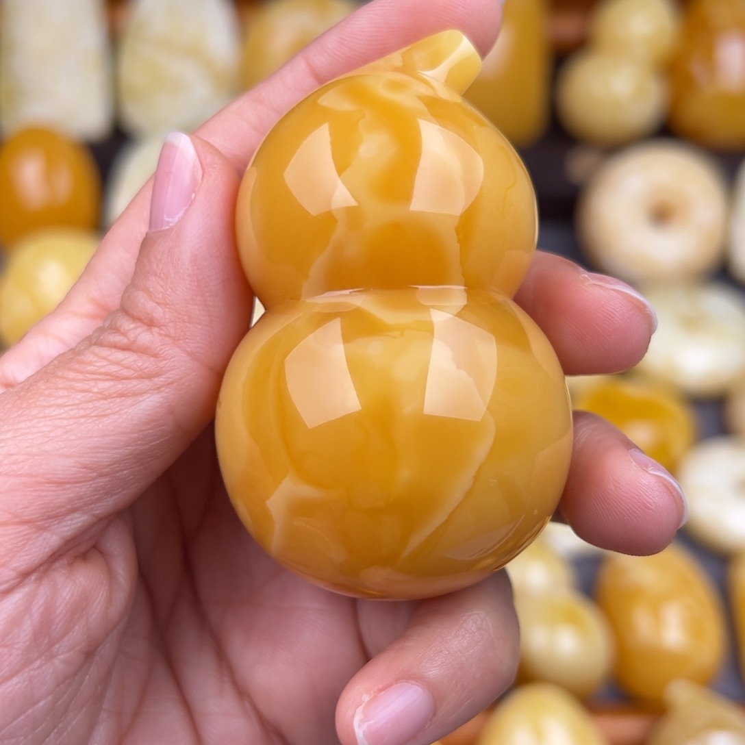 琥珀颈饰未镶嵌纯天然琥珀蜜蜡无优化