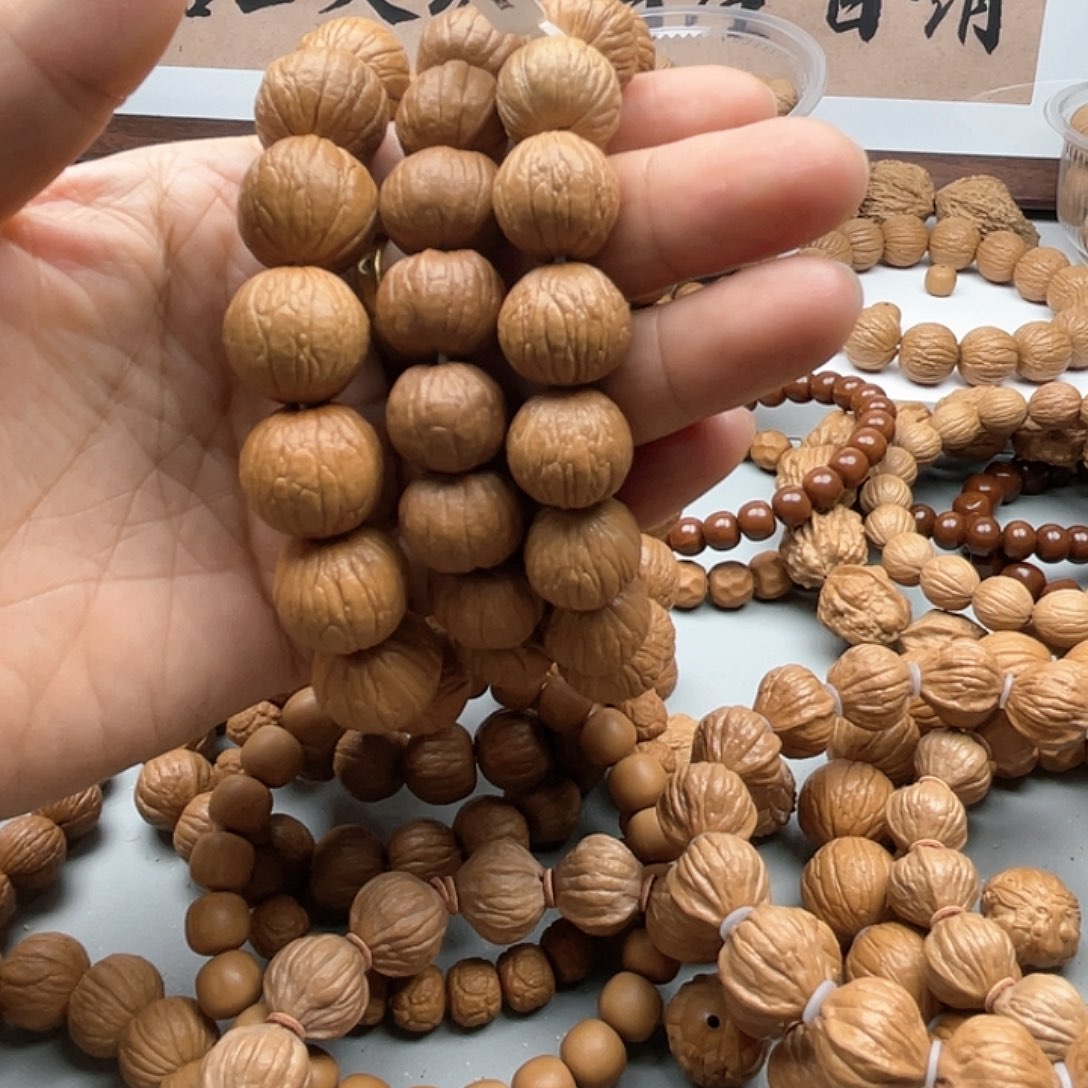 核桃俗*老树猴头手串