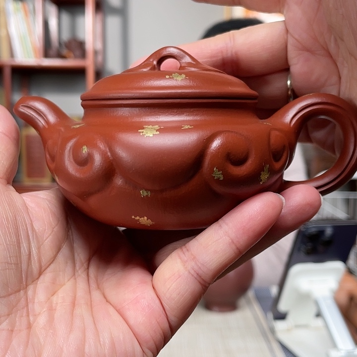 朱泥茶壶老朱泥仿古如意