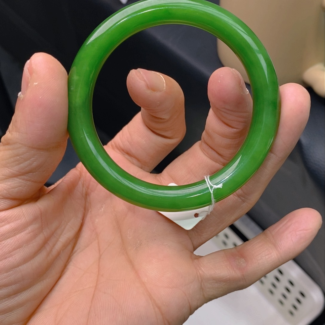 和田玉（碧玉）手镯未镶嵌蝎****琳