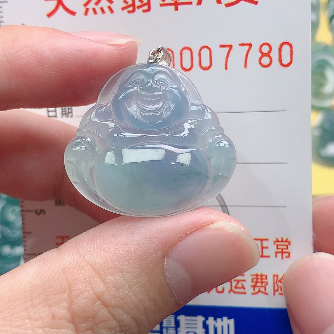 翡翠吊坠(不含链)银S925镶嵌