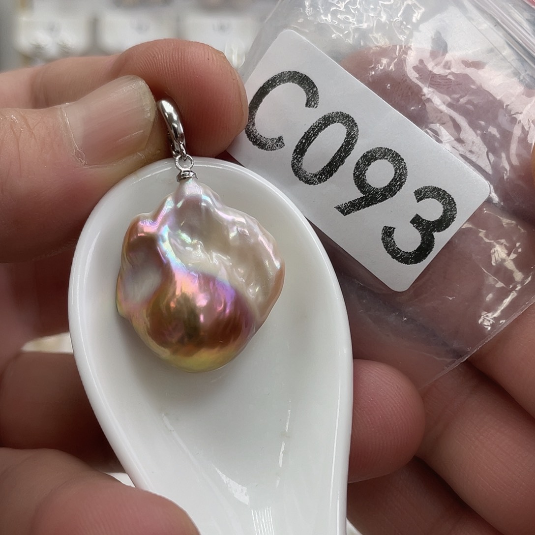 淡水珍珠颈饰银S925镶嵌