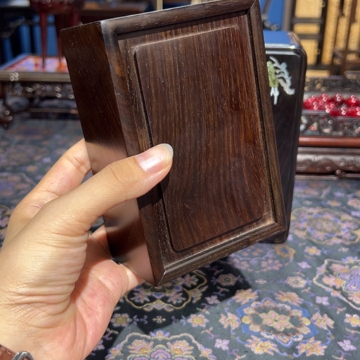 【闪购商品】红酸枝木类成套家具盒子