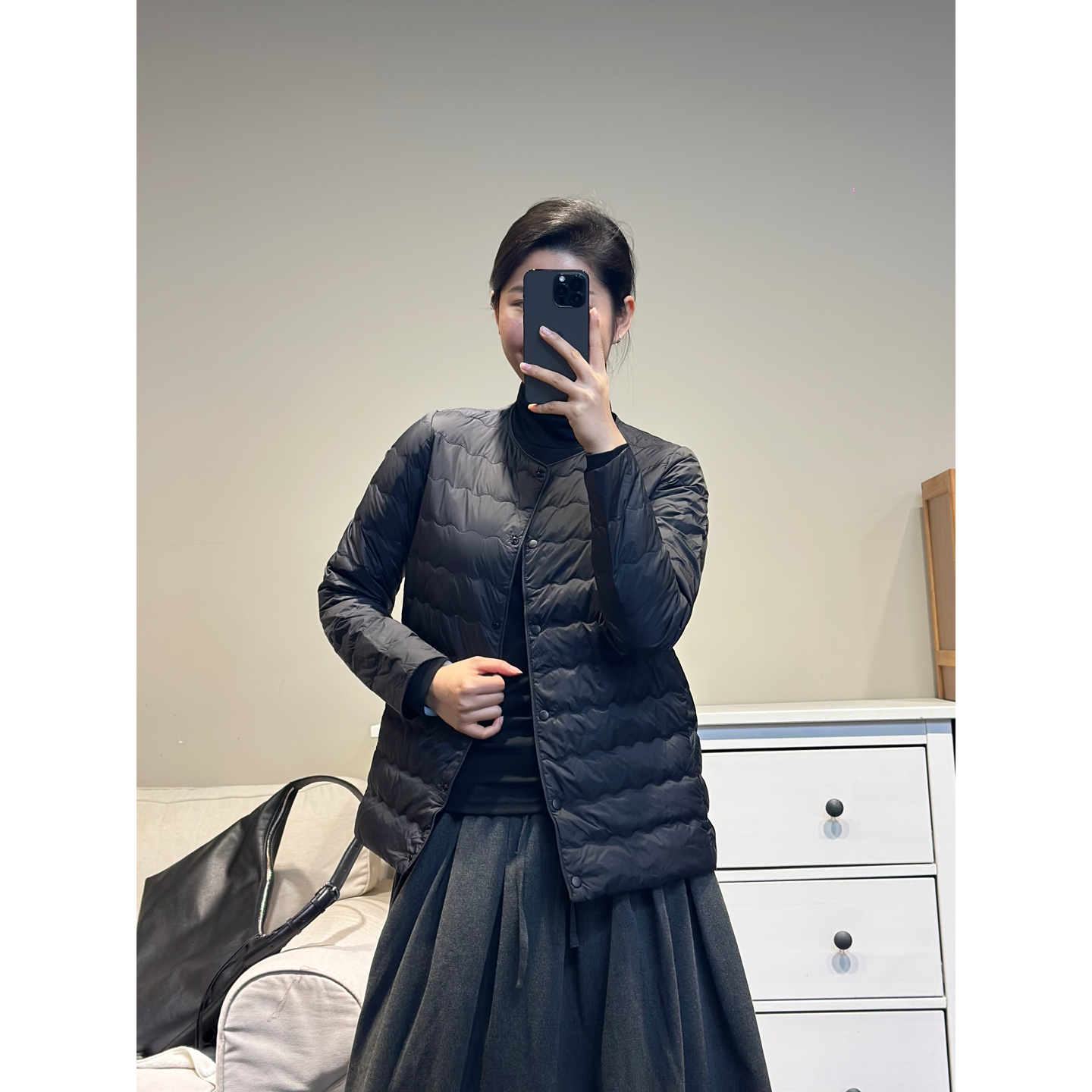 【轻量小火炉】90白鸭绒轻薄羽绒服 中长款 89274