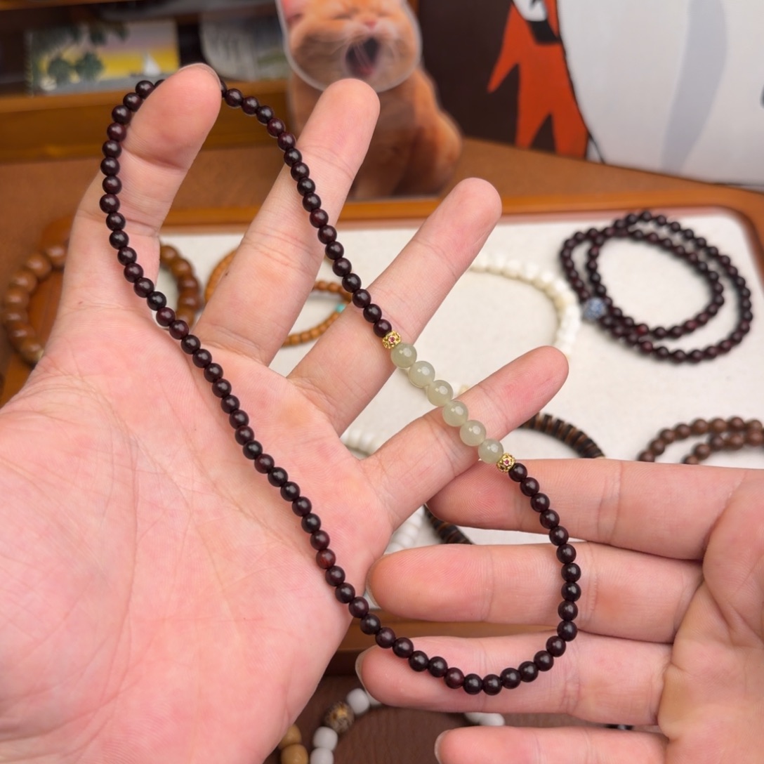 未镶嵌手串檀香紫檀（小叶紫檀）