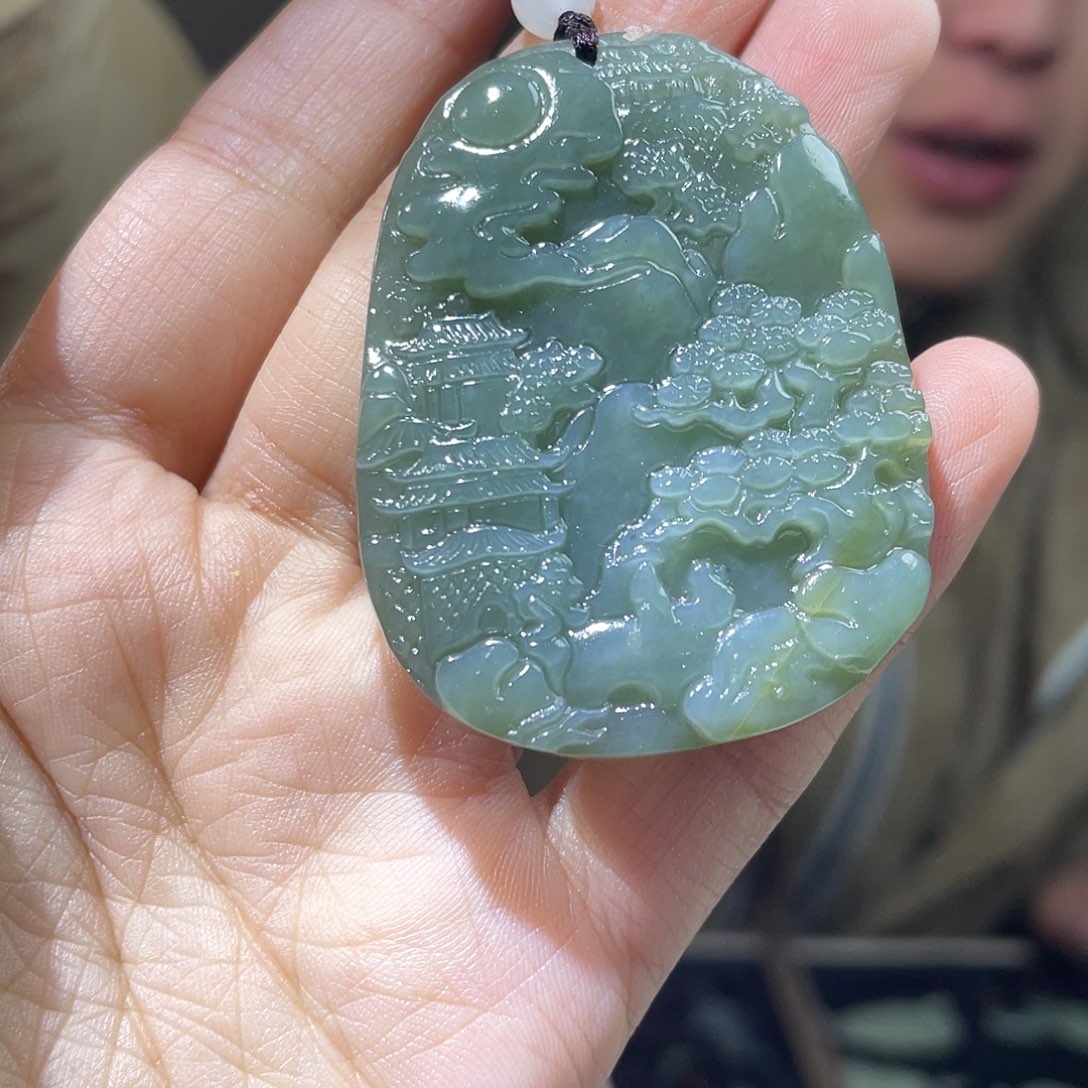 和田玉未镶嵌颈饰