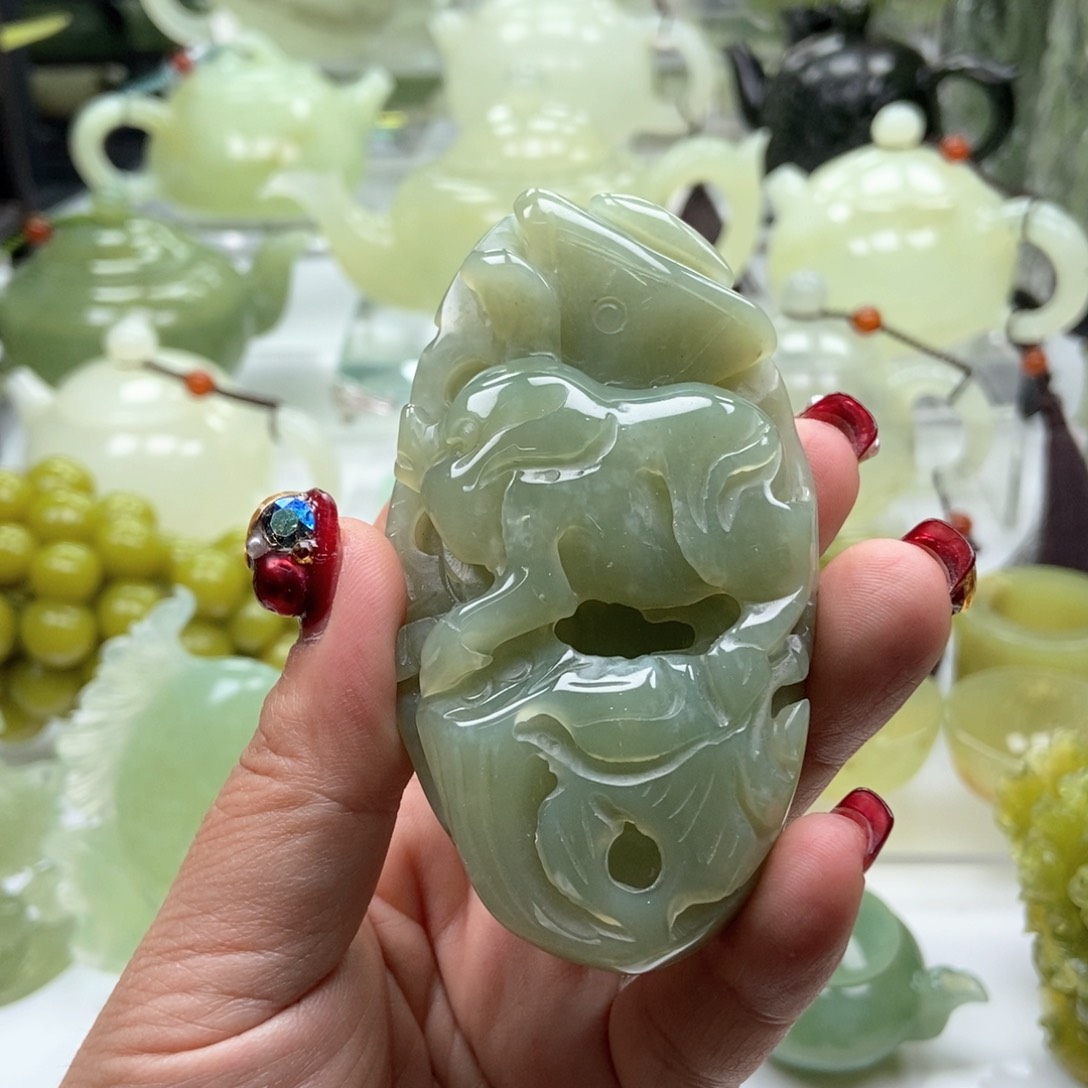 蛇纹石玉手链未镶嵌