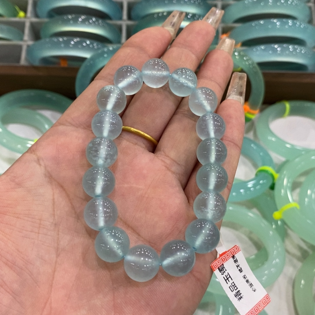 未镶嵌蛇纹石玉手串