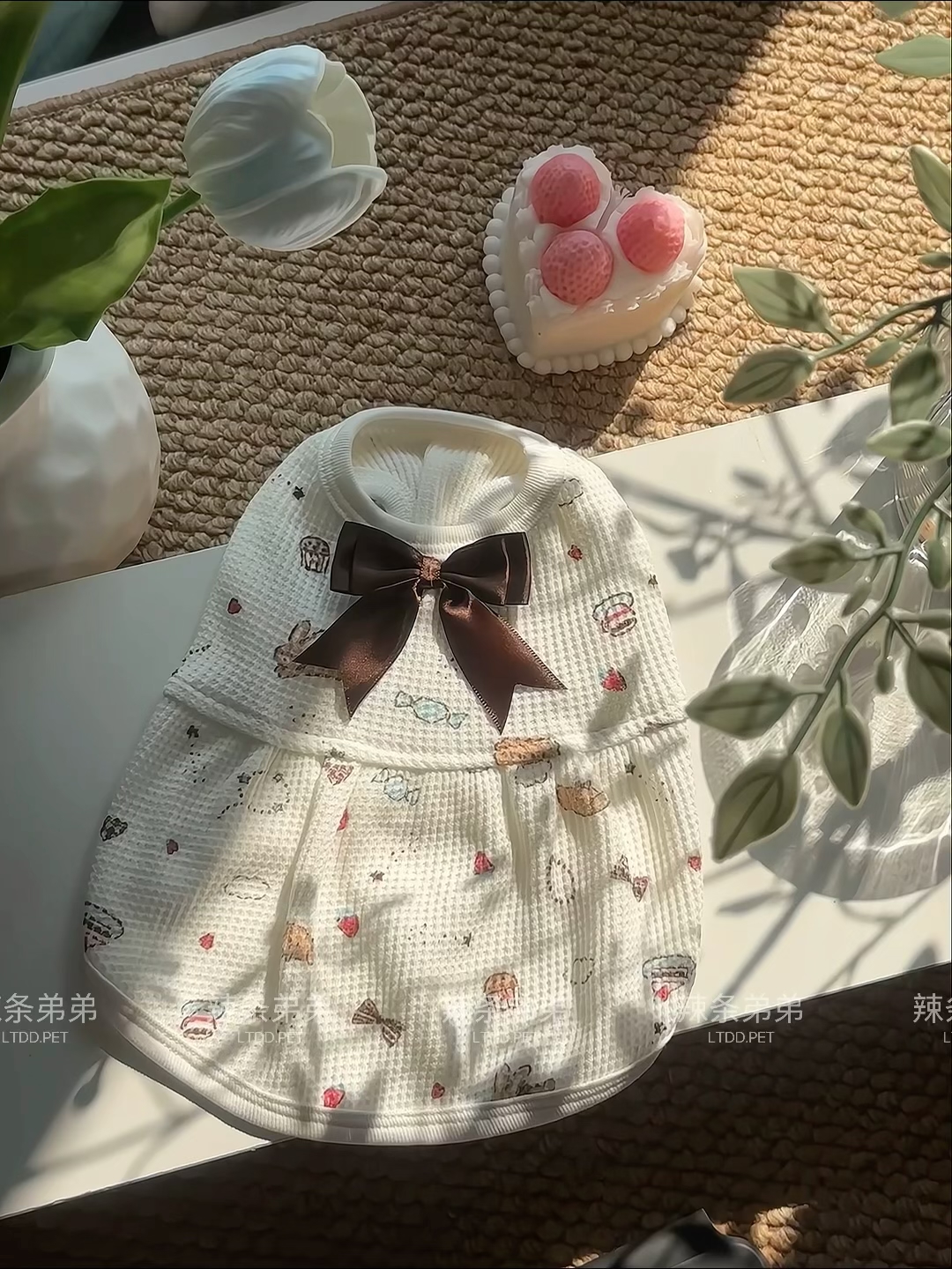 LTDD-<华夫格棕色蝴蝶结>-核对尺码后下单！