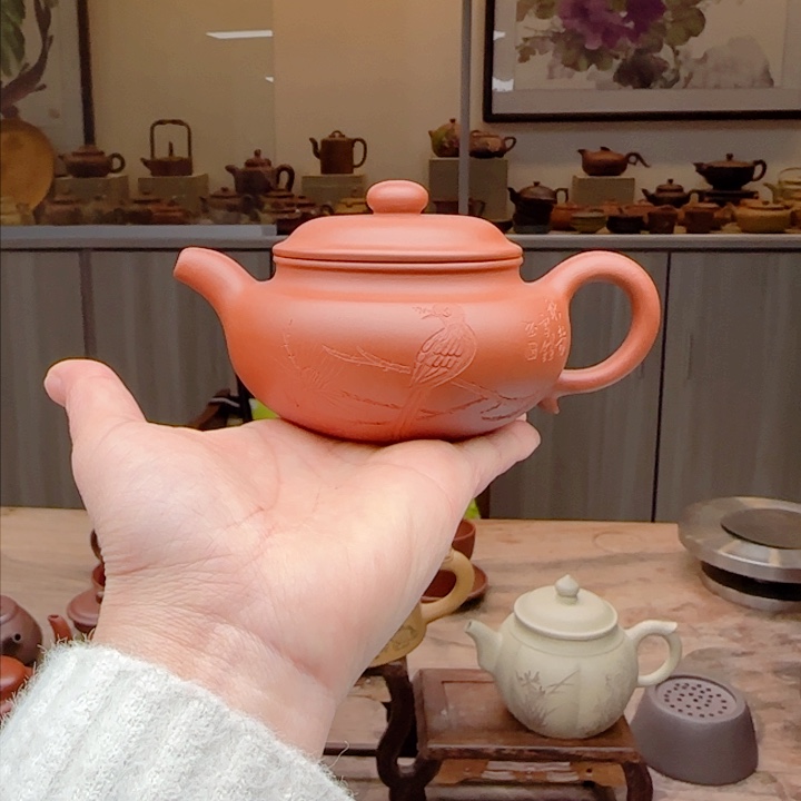 紫砂茶壶顺*红泥150 c C情人节福利