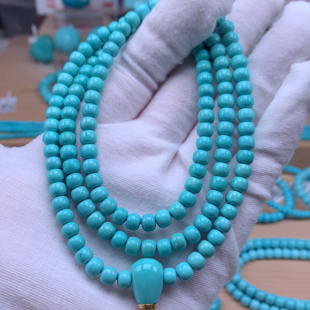 绿松石未镶嵌珠宝奇石5.6mm