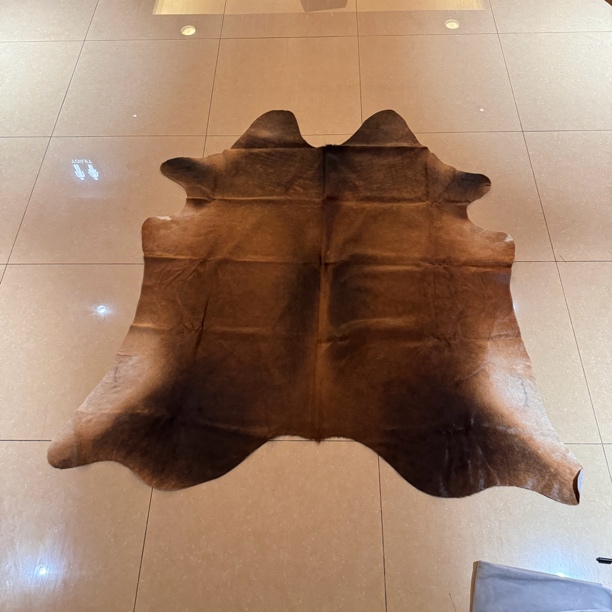 【本尼家】R161 205*190cm专拍牛皮地毯家用轻奢手工编织