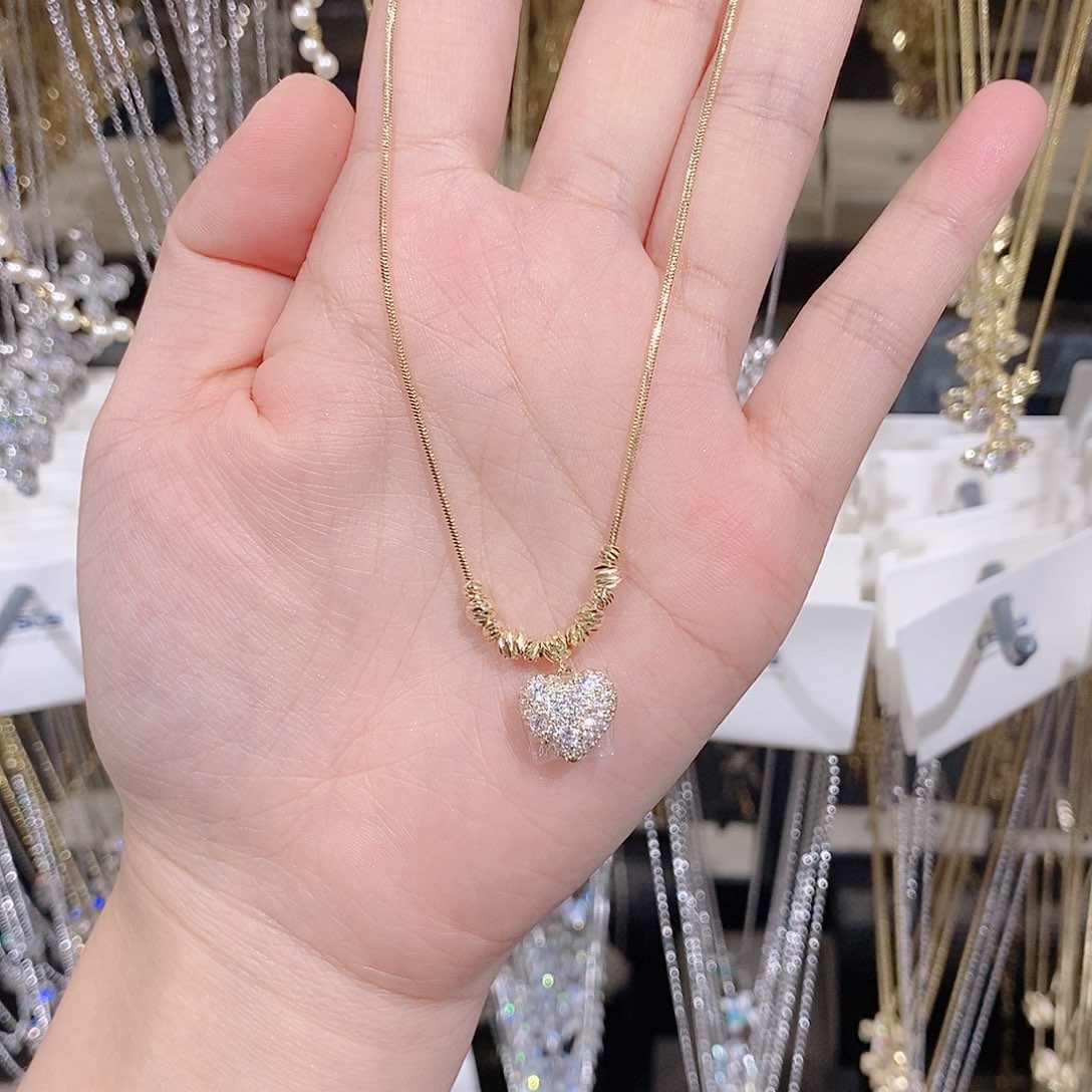 仿珍珠合金金色项链