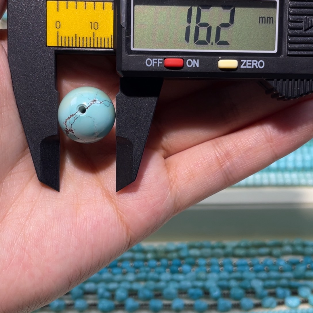 绿松石未镶嵌圆珠