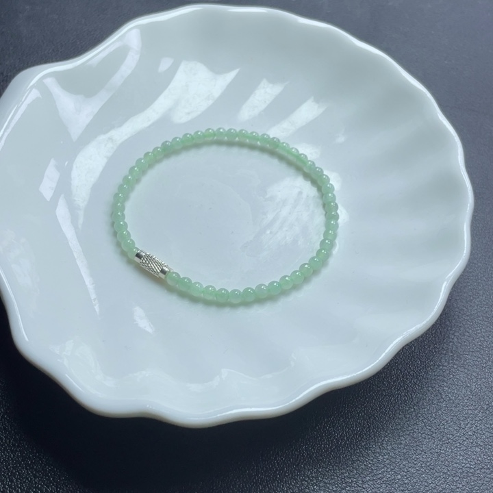 翡翠未镶嵌手链冰晴小米粒私人定制不退不换