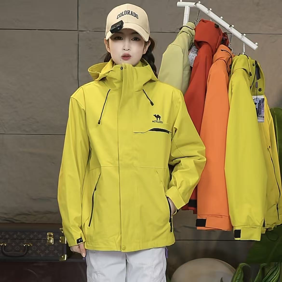 【户外流光】9236美洲户外男女同款三合一冲锋衣情侣一衣三穿外套