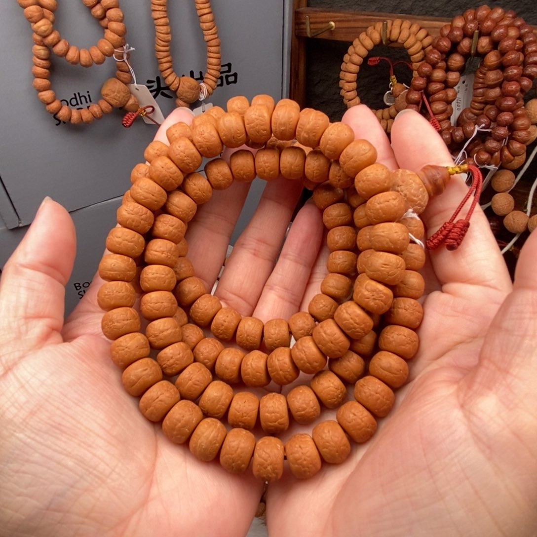 手串凤眼菩提藏式非实心25新籽12.尺108+8颗