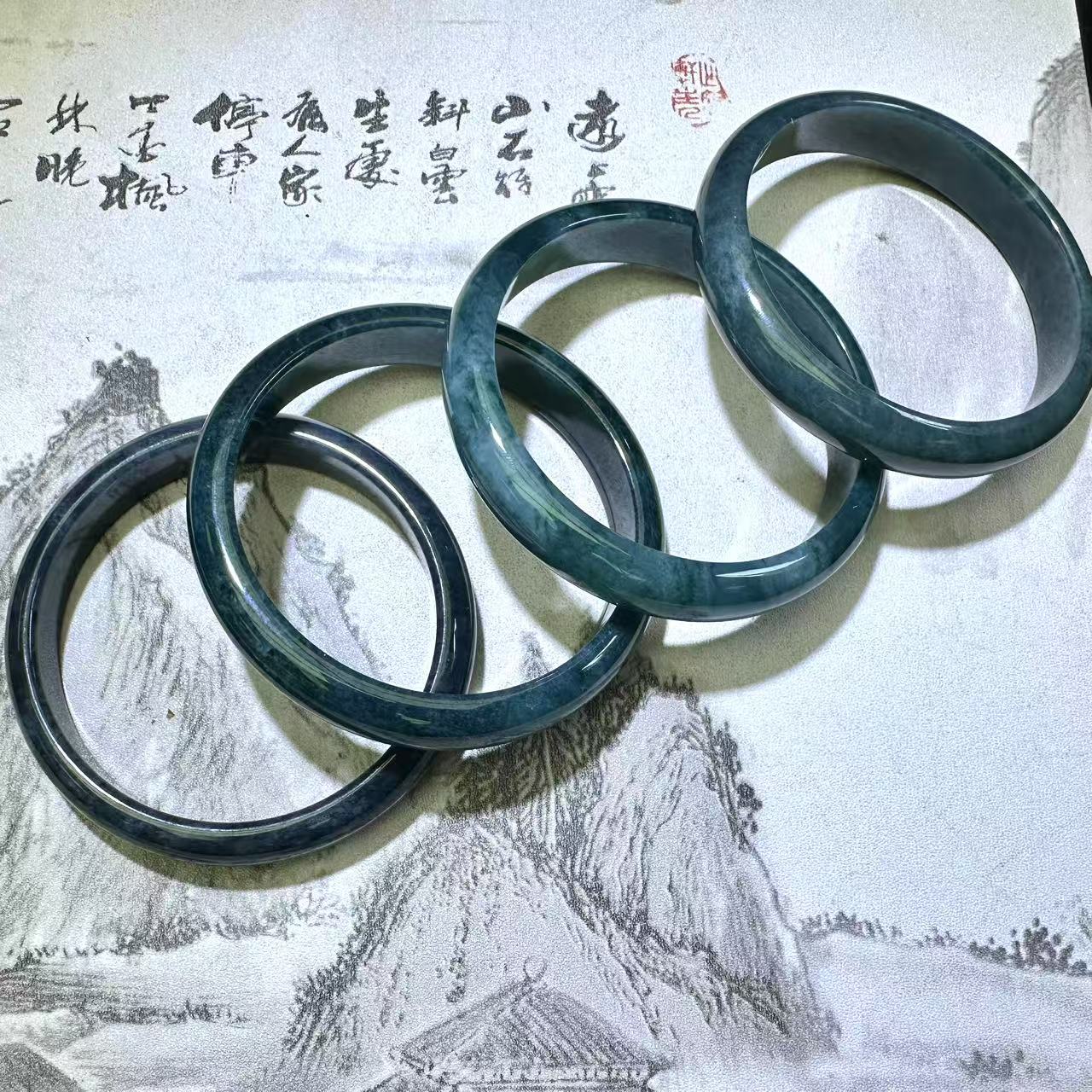A5228【任会长珠宝】A货-翡翠手镯-配礼盒-多样性发只发一件