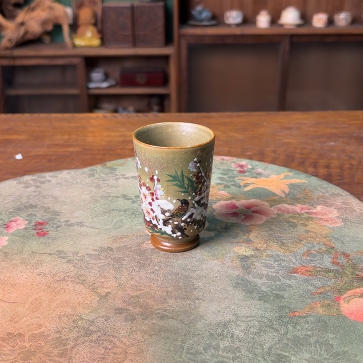 柴烧纯手工手绘陶瓷