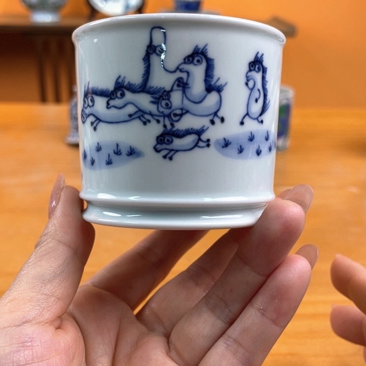 茶杯景德镇陶瓷茶杯哈哈哈