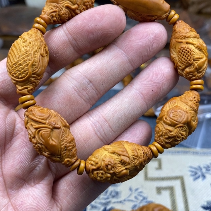 橄榄核手串/手链橄榄核雕工艺手串