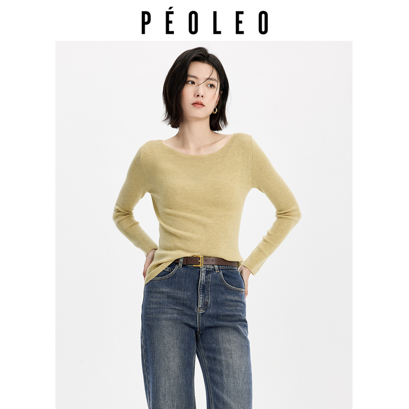 飘蕾2025冬季新款简约休闲气质针织打底多色针织毛衣女DJ0107019