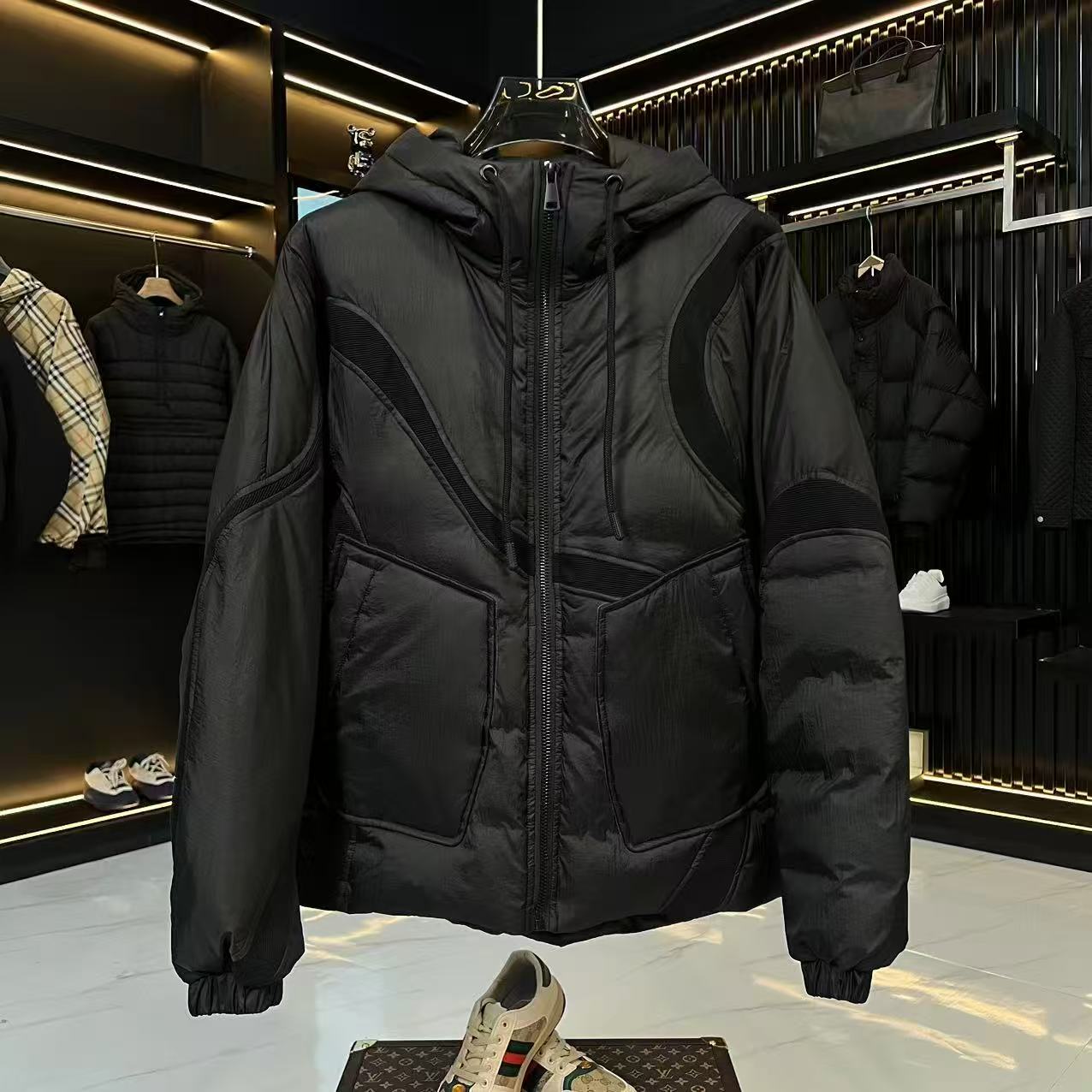 2025SS//YR2513冬款羽绒服拼接设计时尚宽松外套休闲百搭（苗苗）