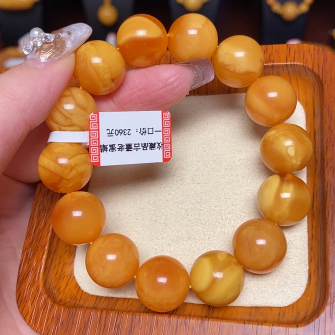 【闪购商品】未镶嵌蜜蜡手链手串