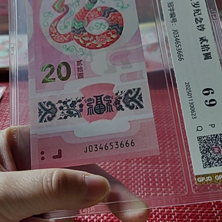 塑料小蛇钞豹子号34653666评级