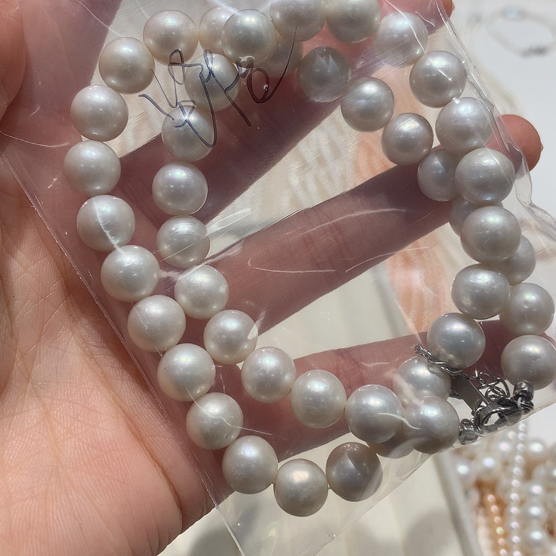 坚***利未镶嵌9-10淡水珍珠