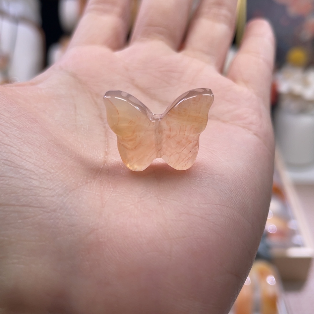 玛瑙/玉髓未镶嵌蝴蝶22.1mm