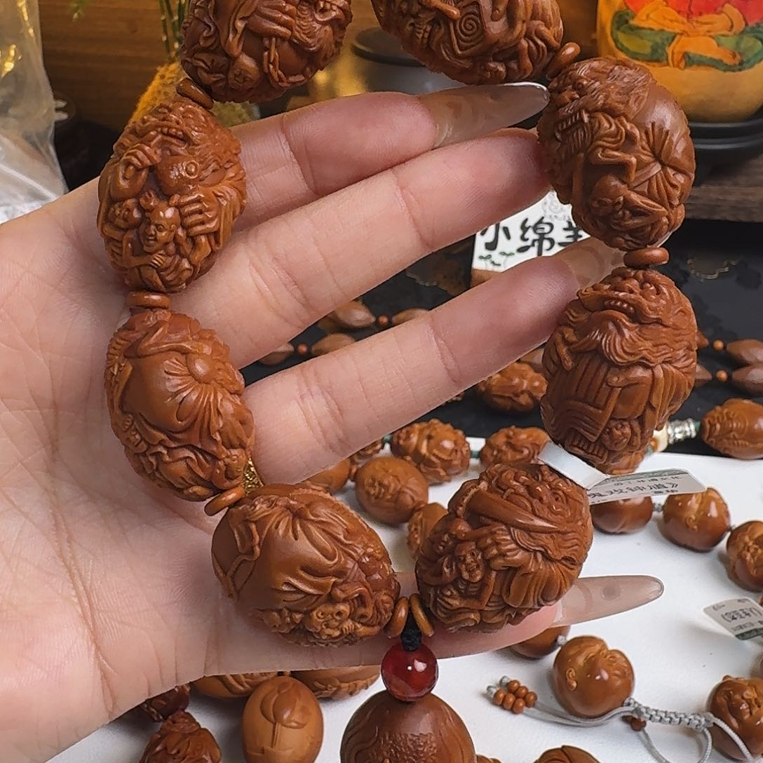 橄榄核手串/手链五鬼钟馗