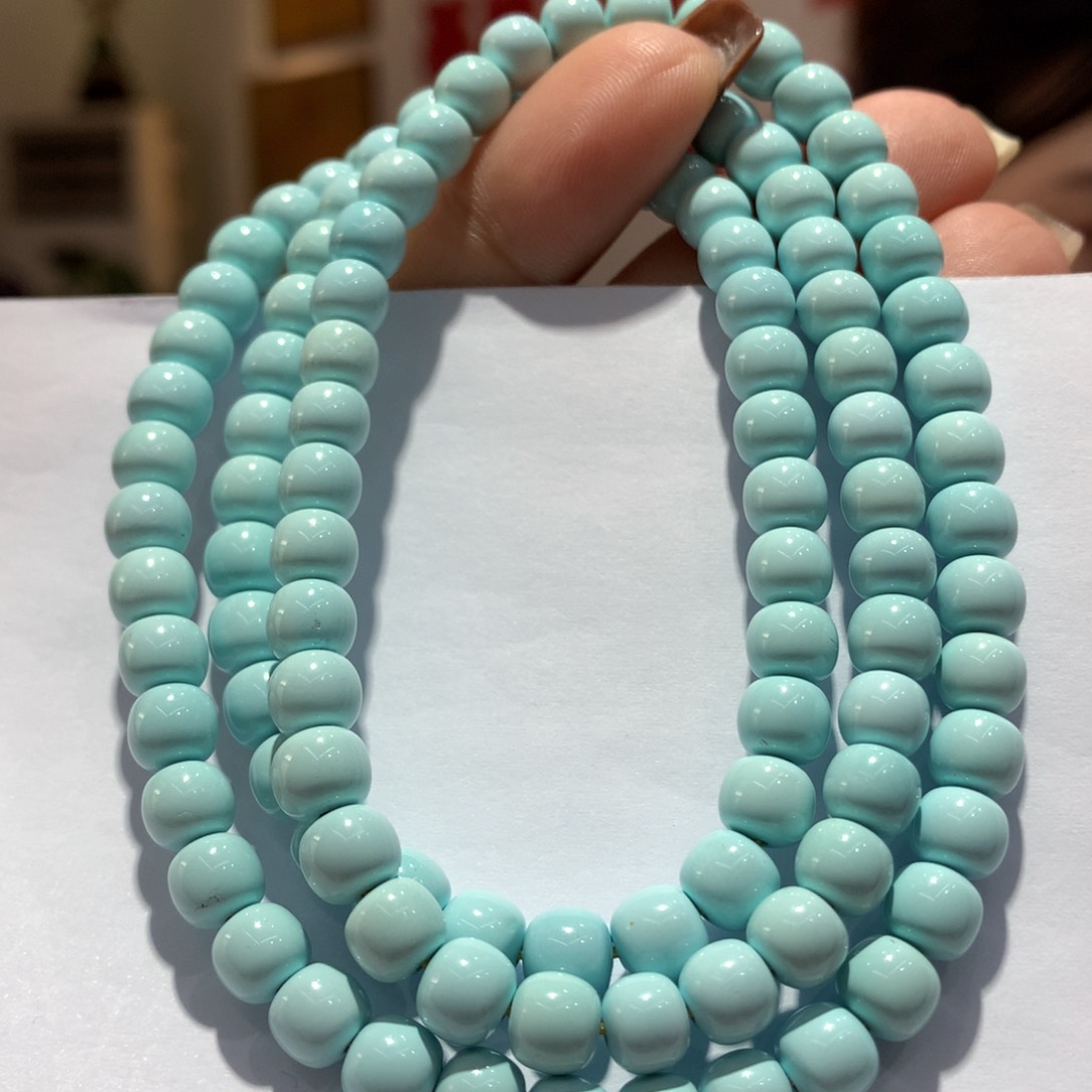 未镶嵌绿松石长链