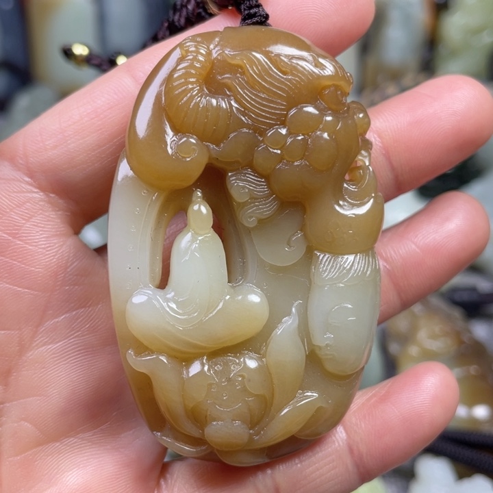 和田玉未镶嵌挂件