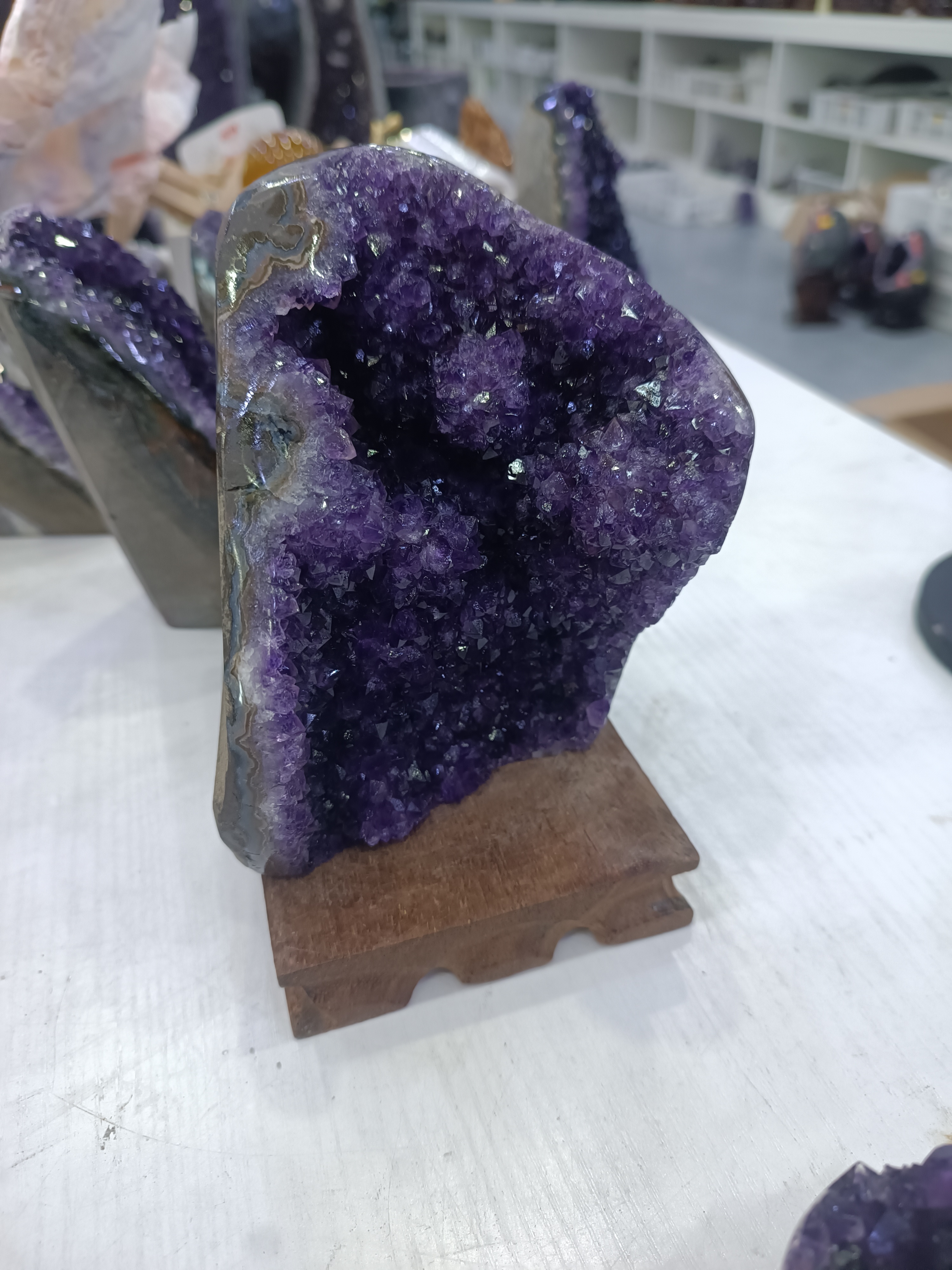巴西乌拉圭紫水晶摆件