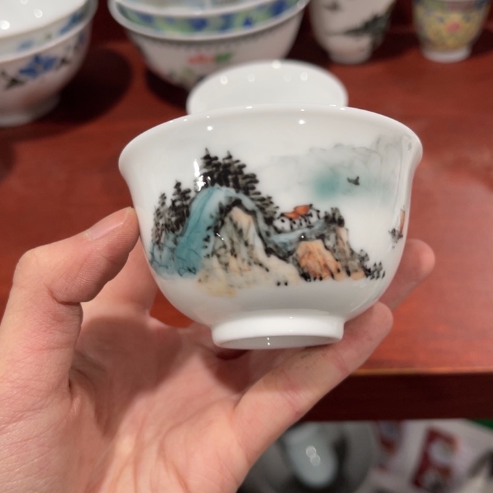 醴陵高温瓷手绘80毫升世**华