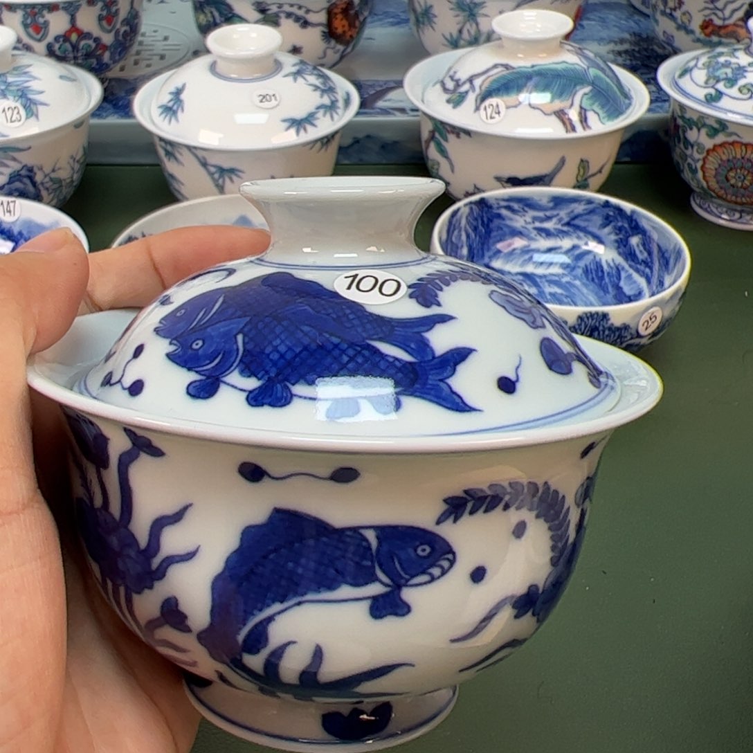木木景德镇纯手绘茶具100