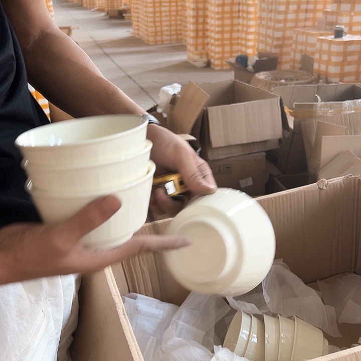正品富贵碗8支陶瓷