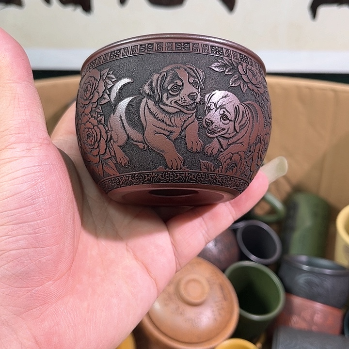 茶杯紫砂全手工紫砂主人杯