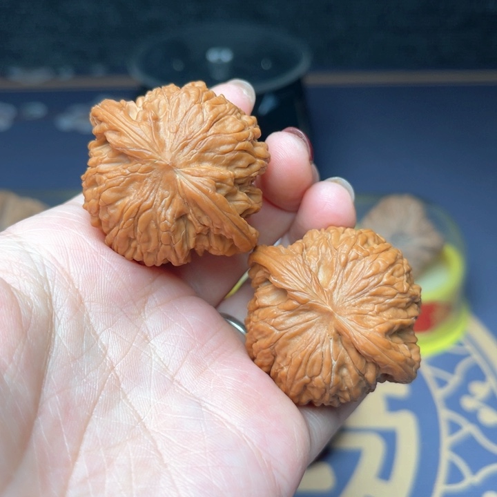 文玩核桃把件41磨盘