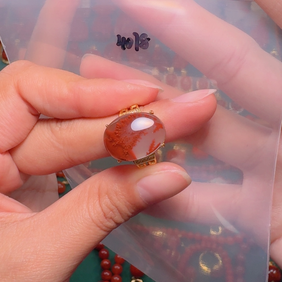 南红玛瑙南红银S925镶嵌