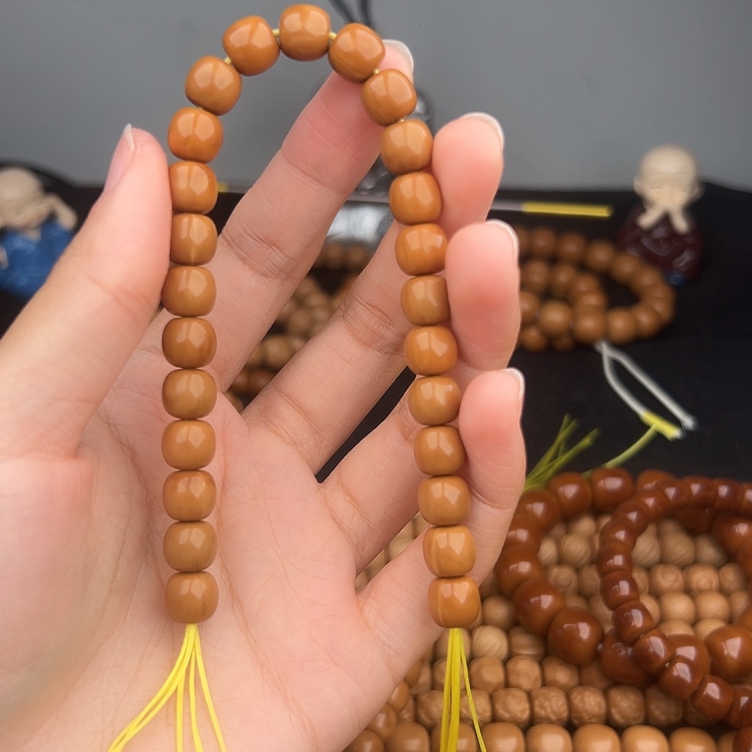 与***汐猴头核桃手串微瑕老型9.0-8.5