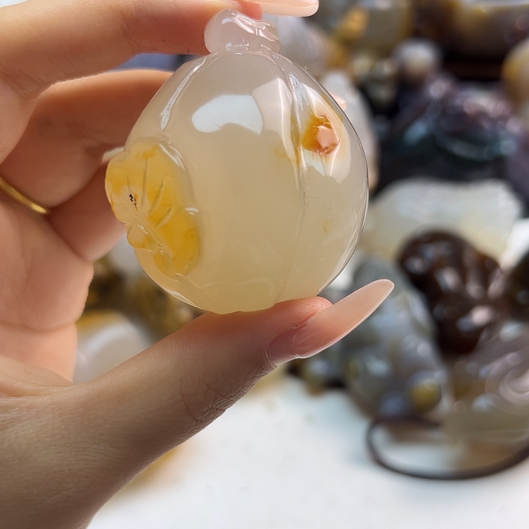 玛瑙/玉髓合金颈饰