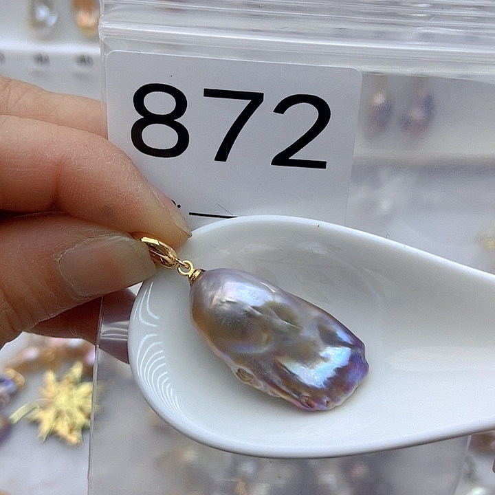 淡水珍珠颈饰银S925镶嵌