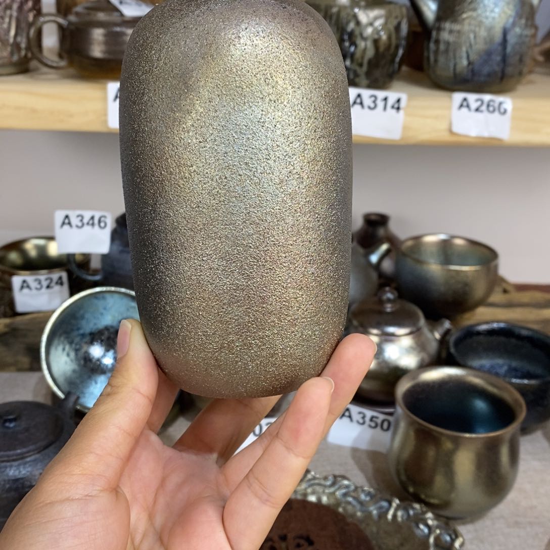 P****.建水紫陶柴烧花瓶